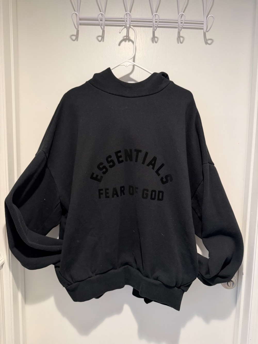 Fear of God Black Essentials Arch Logo Crewneck Sweater